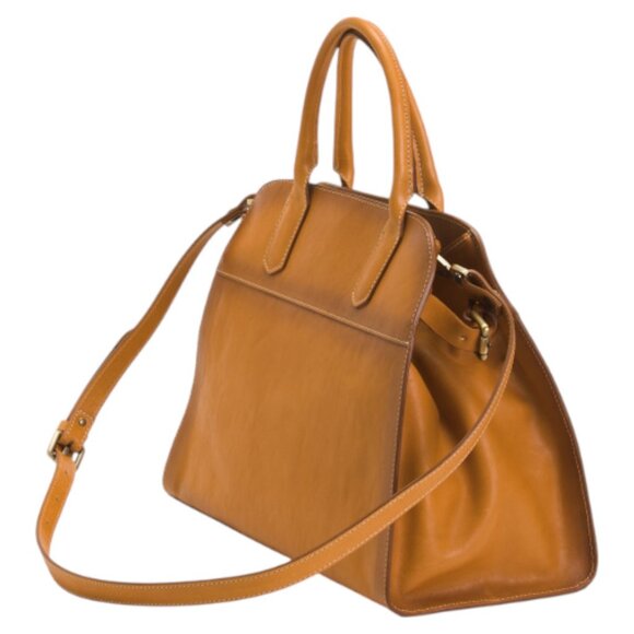 CAVALCANTI Made In Italy Leather Top Handle Belted Satchel - Picture 3 of 5